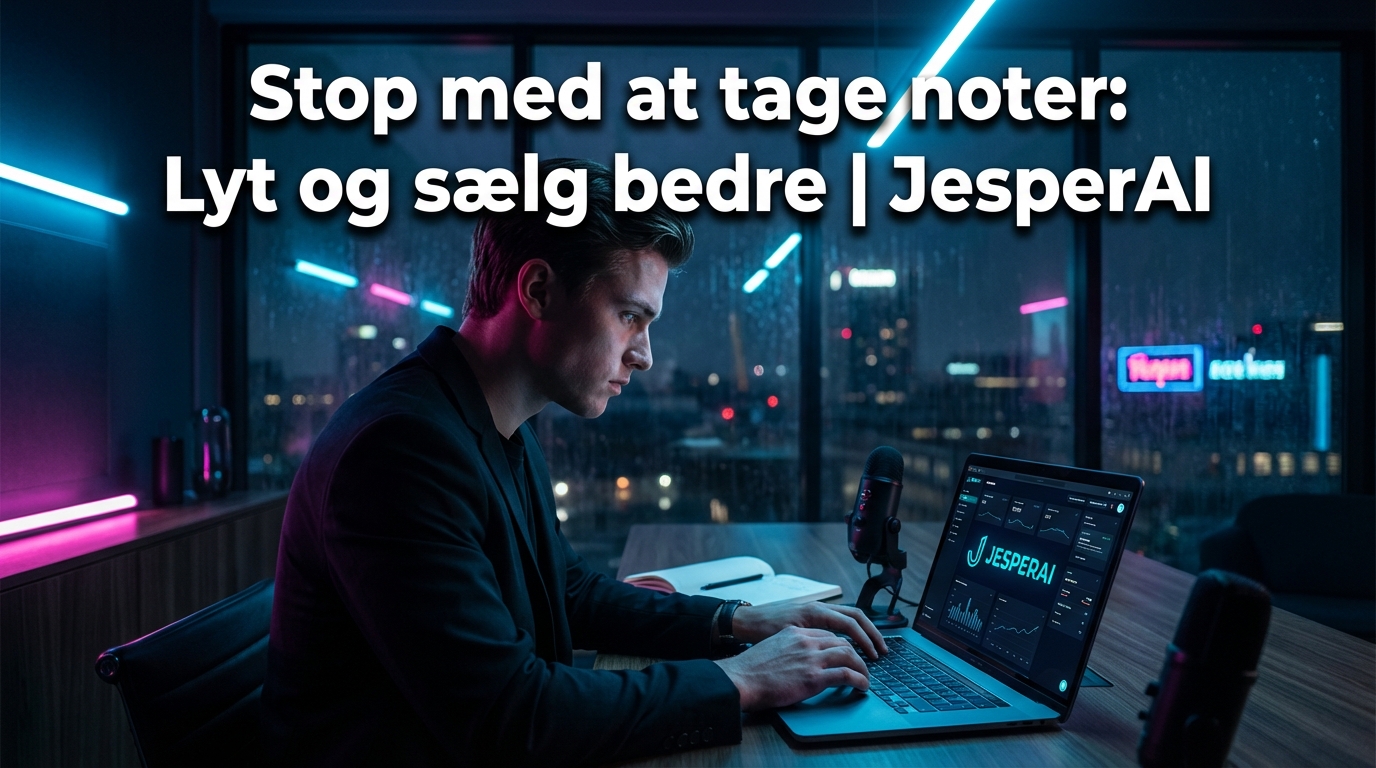 Stop med at tage noter: Lyt og sælg bedre | JesperAI