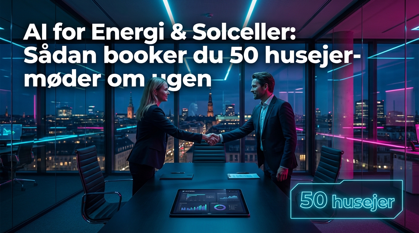 AI for Energi & Solceller: Sådan booker du 50 husejer-møder om ugen