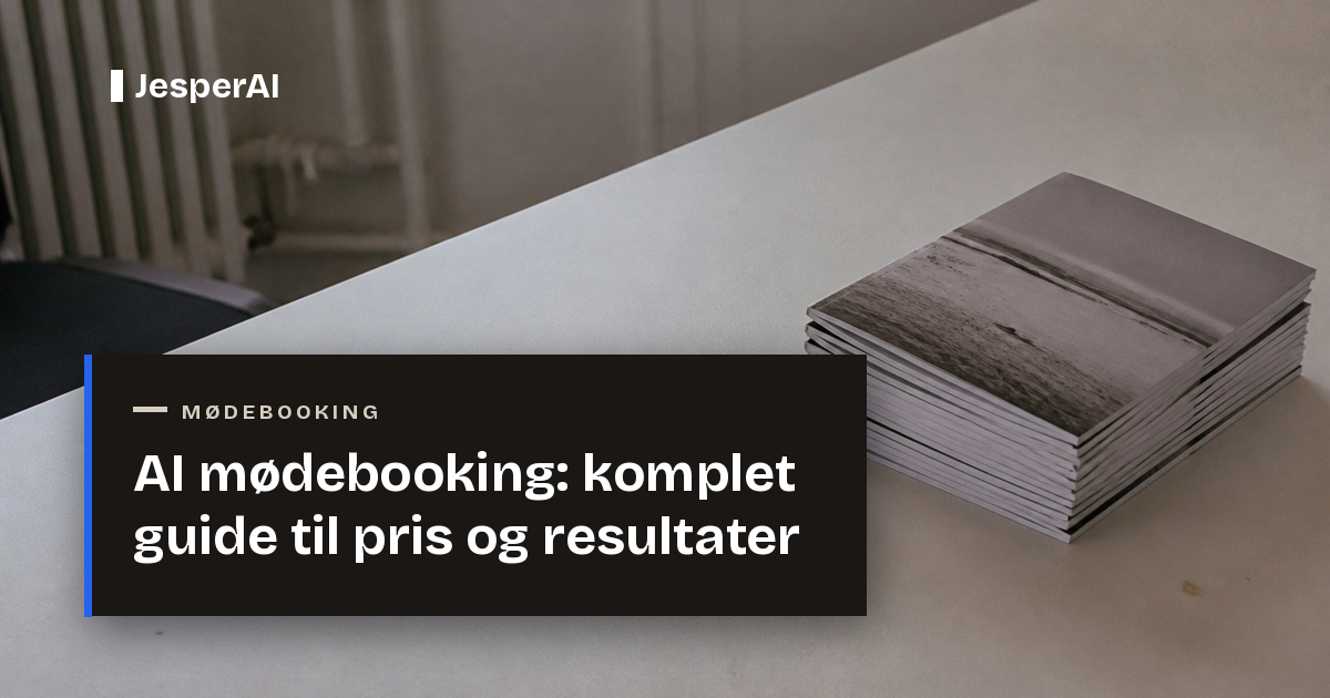AI mødebooking: komplet guide til pris og resultater 2026