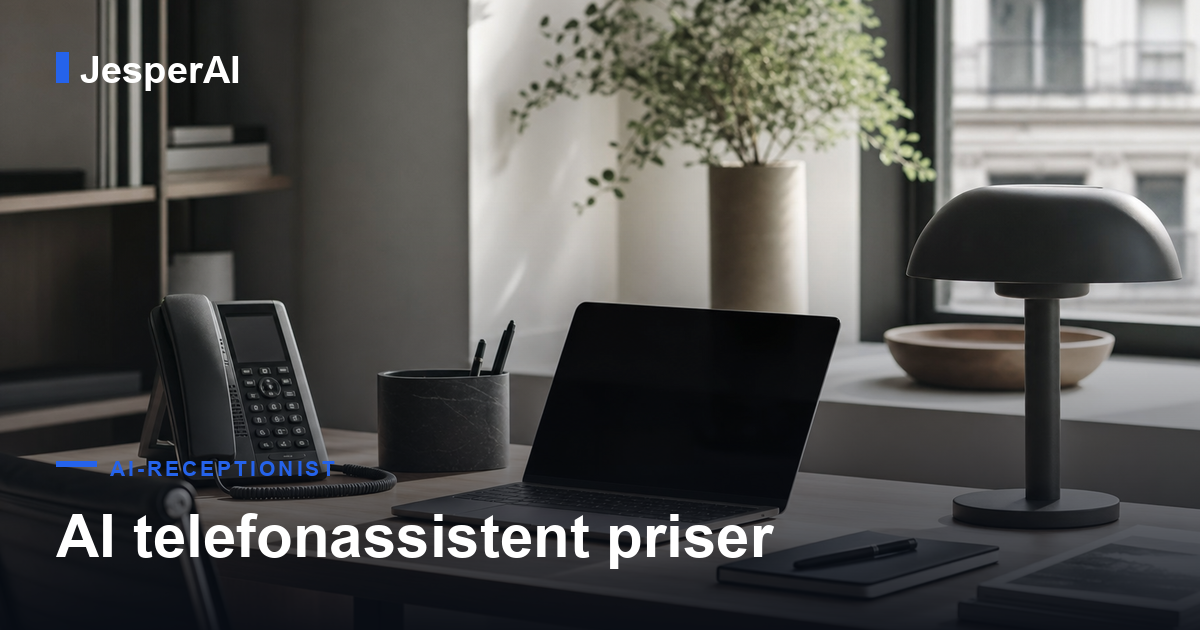 AI telefonassistent priser 2026: hvad koster det?