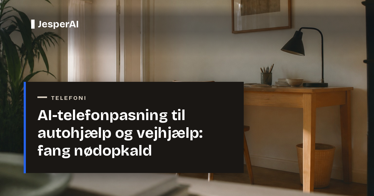 AI-telefonpasning til autohjælp og vejhjælp: fang nødopkald