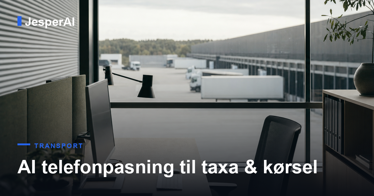 AI telefonpasning til taxa & kørsel: tag bestillinger