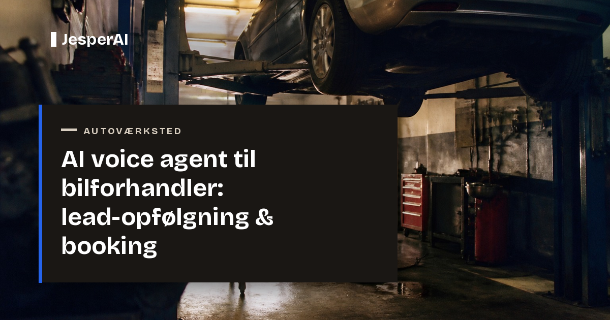 AI voice agent til bilforhandler: lead-opfølgning & booking