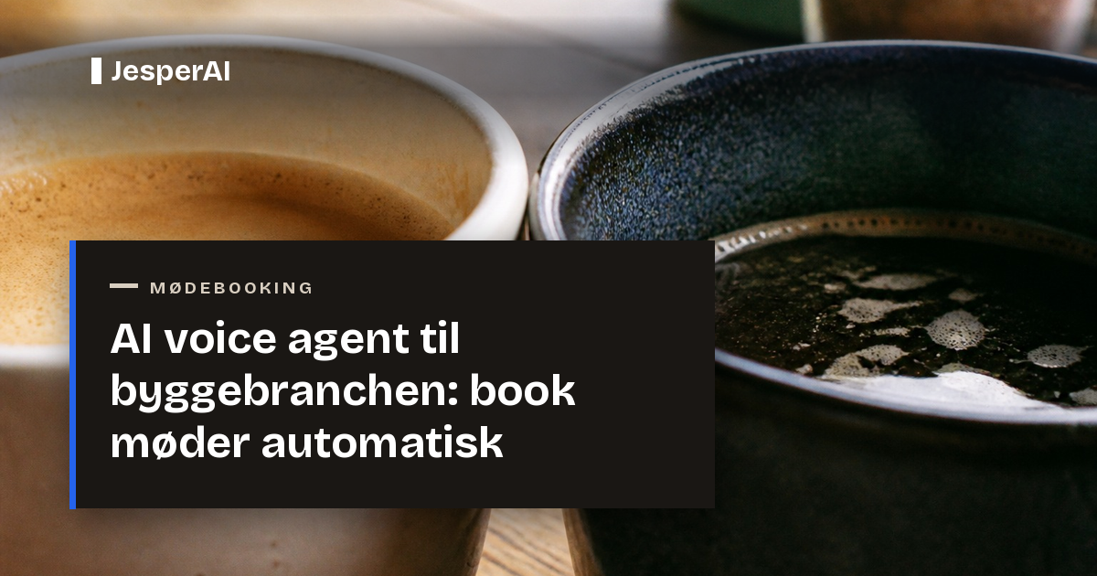 AI voice agent til byggebranchen: book møder automatisk