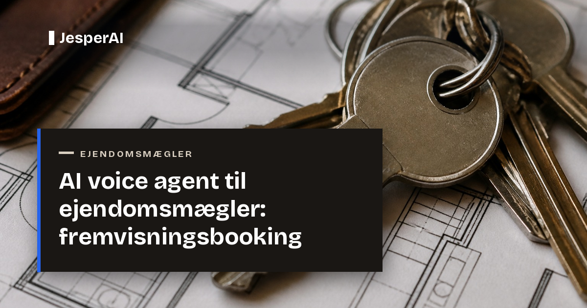 AI voice agent til ejendomsmægler: fremvisningsbooking
