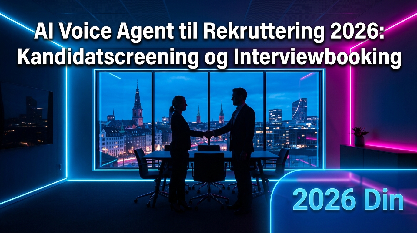 AI voice agent til rekruttering: screening & booking