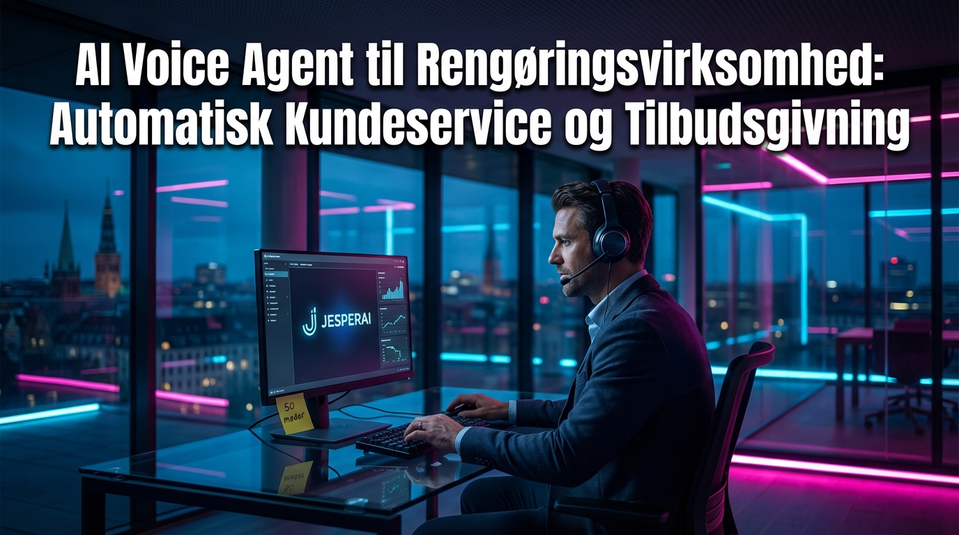 AI voice agent til rengøringsfirma: service & tilbud
