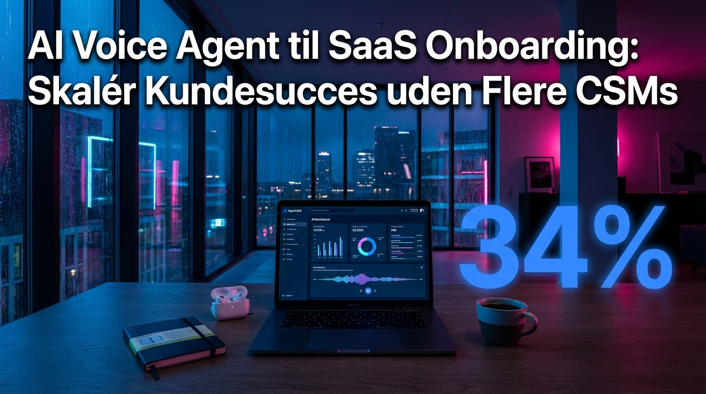 AI voice agent til SaaS onboarding: skalér kundesucces