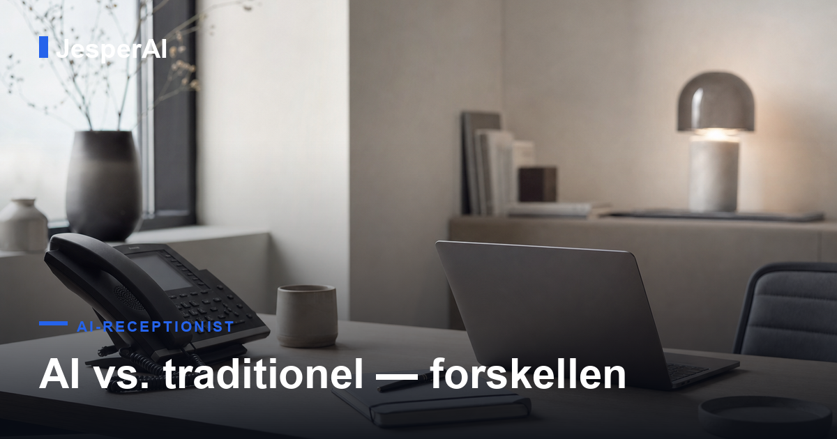 Automatisk telefonsvarer: AI vs. traditionel: forskellen
