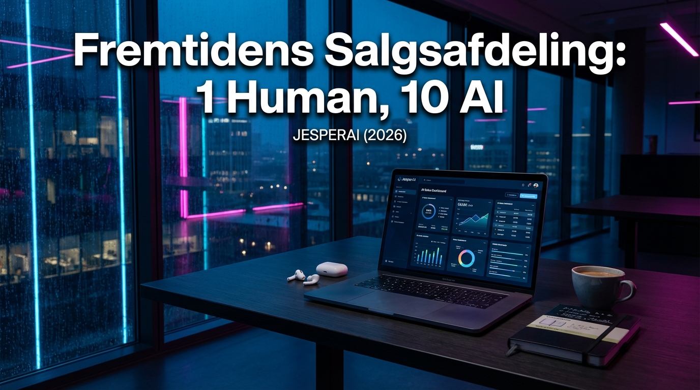 Fremtidens Salgsafdeling: 1 Human, 10 AI Agents (2026)