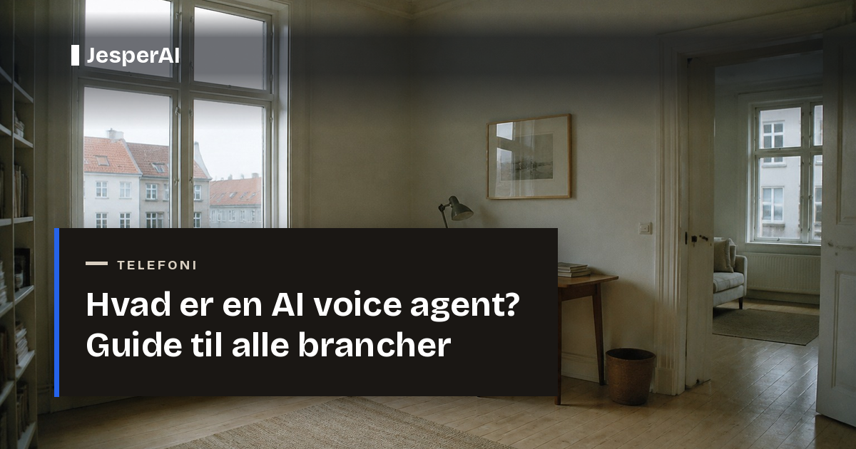 Hvad er en AI voice agent? Guide til alle brancher 2026