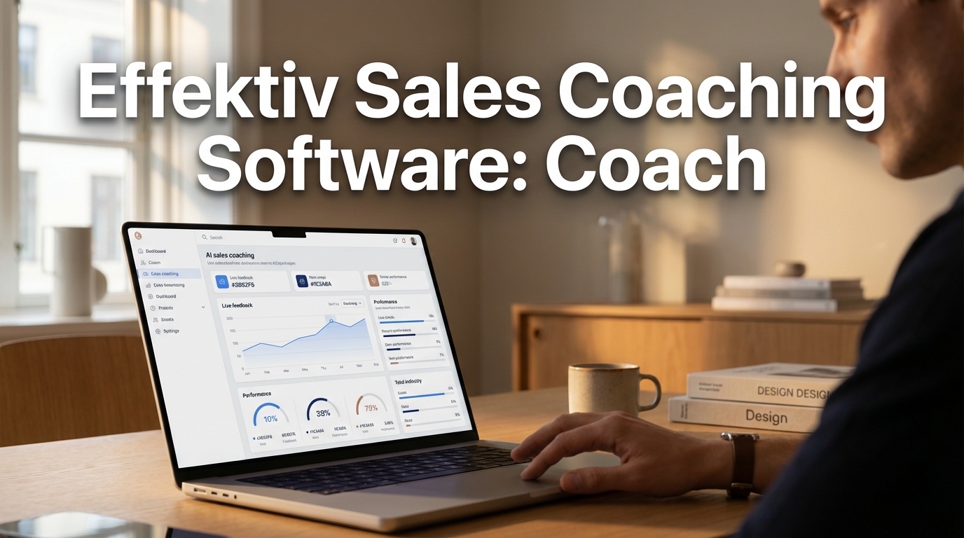 Sales coaching software: den komplette guide til AI-coaching