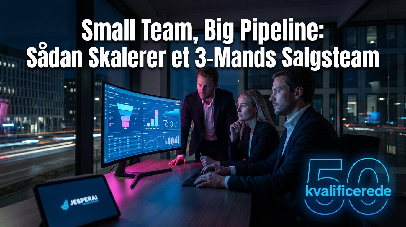 Small Team, Big Pipeline: Sådan Skalerer et 3-Mands Salgsteam